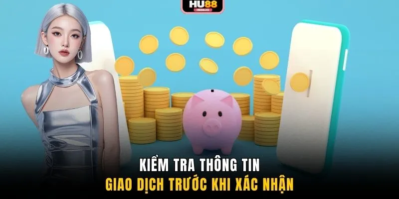 Kiểm tra thông tin giao dịch trước khi xác nhận